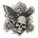 leo gemini laave dar honeycomb pattern incorporated tattoo design idea