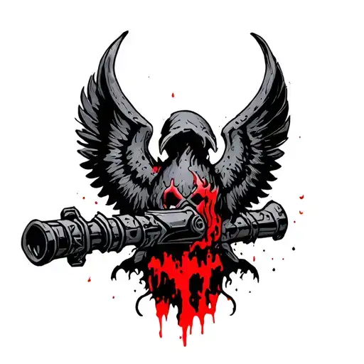 Warhammer 40k blood ravens tattoo design idea