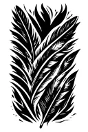 Native American feather arrow tattoo design idea
