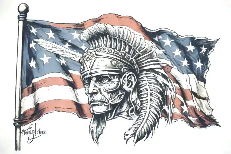 Patriot for life here tattoo design idea