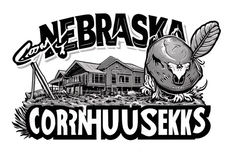 Nebraska Cornhuskers tattoo design idea