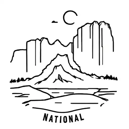Zion National Park tattoo design idea
