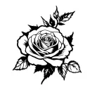 fuck love dead roses tattoo design idea