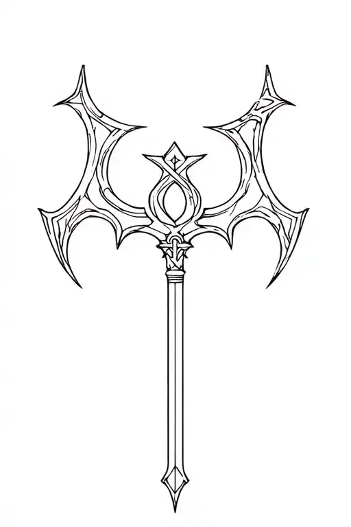 Kingdom Hearts Keyblade tattoo design idea