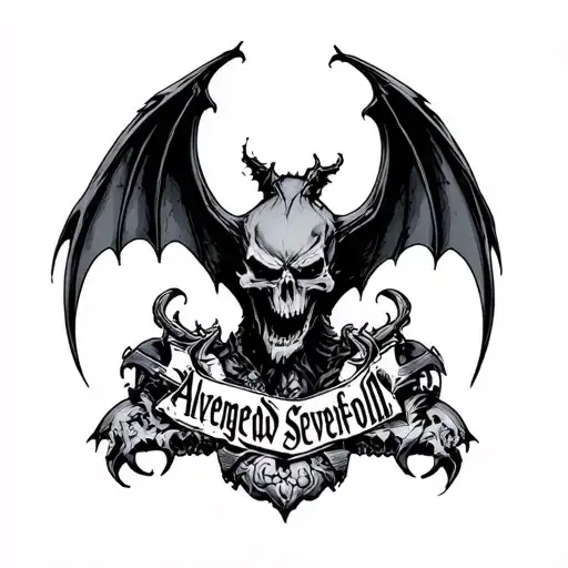 Avenged Sevenfold Deathbat tattoo design idea