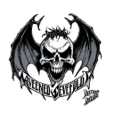 Avenged Sevenfold Deathbat tattoo design idea