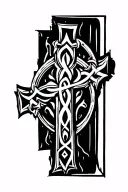 Coptic orthodox cross tattoo design idea