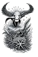 Brother hood reef scene tattoo design idea