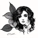 Elizabeth In Cursive tattoo design idea