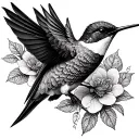create design based on memory of dad using hummingbird without any words tattoo design idea