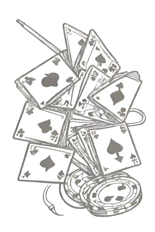99 procent of gamblers quit before their first jackpot tattoo design idea