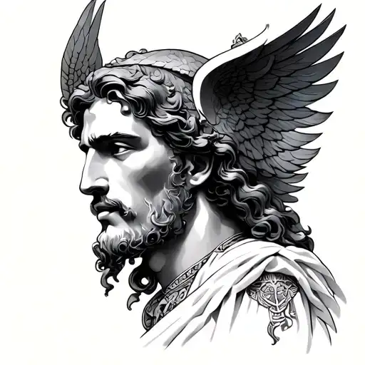 Saint Raphael tattoo design idea