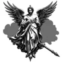 Saint Raphael tattoo design idea