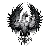 gay Phoenix strength tattoo design idea