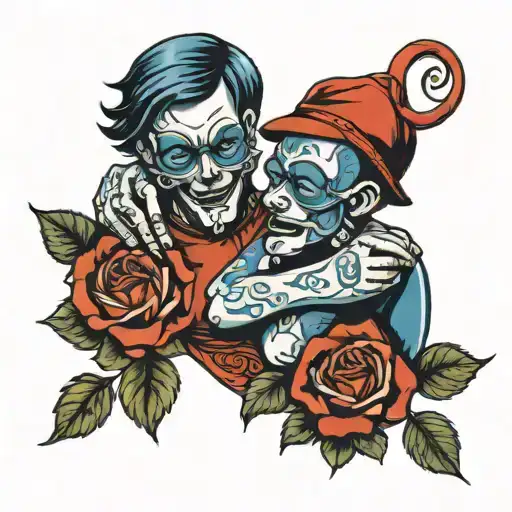 crip love tattoo design idea