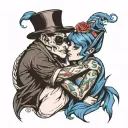 crip love tattoo design idea