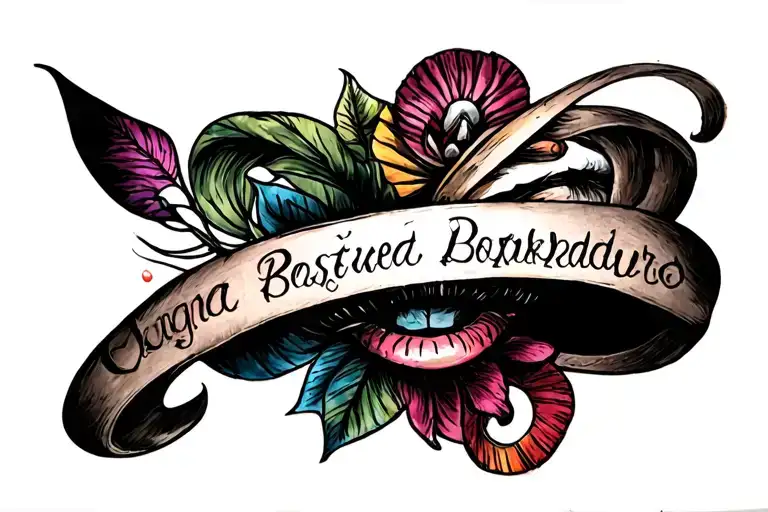 carnival inspired tattoo design idea