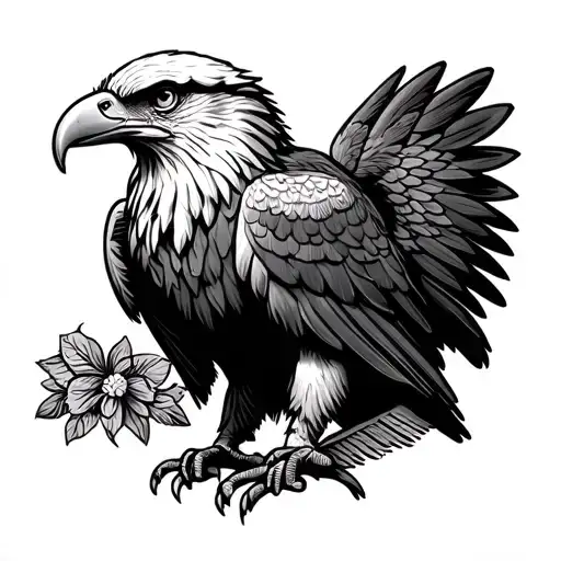 Mexican Eagle tattoo design idea