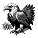 Mexican Eagle tattoo design idea