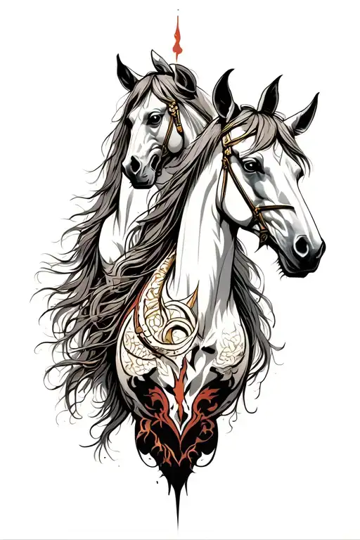 4 Horsemen Of The Apocalypse tattoo design idea
