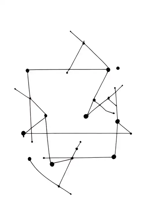 southern cross constellation tattoo design idea