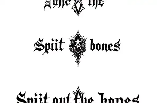"Spit out the bones" tattoo design idea