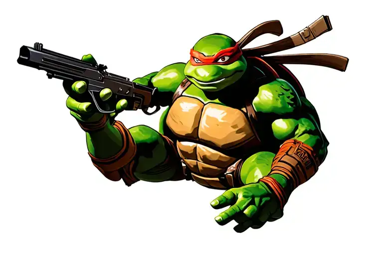 tmnt movie poster holding the dark tattoo design idea