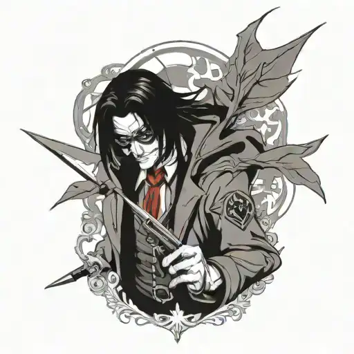 hellsing alucard tattoo design tattoo design idea