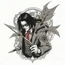 hellsing alucard tattoo design tattoo design idea