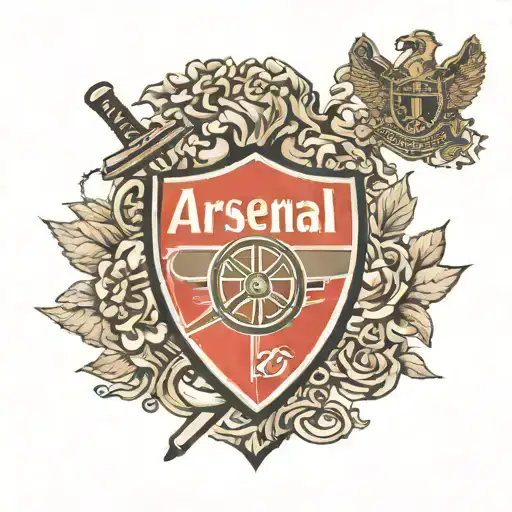 arsenal crest type tatoo tattoo design idea