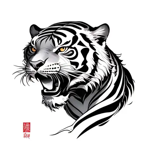 Chinese water tiger tattoo design tattoo design idea