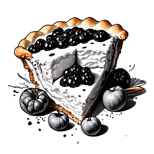 Make a pie tattoo design idea
