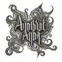 Ambigram tattoo design idea
