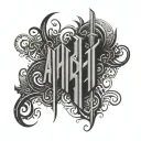 Ambigram tattoo design idea