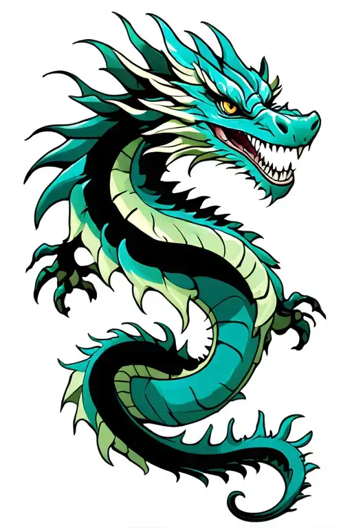 fancy dragon tattoo tattoo design idea