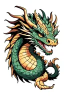 fancy dragon tattoo tattoo design idea