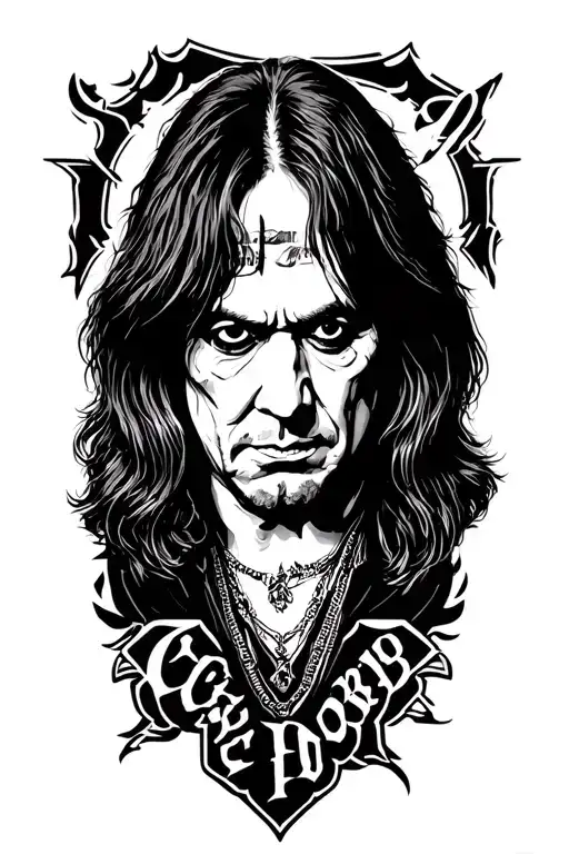4x4 ozzy Osbourne tattoo design idea