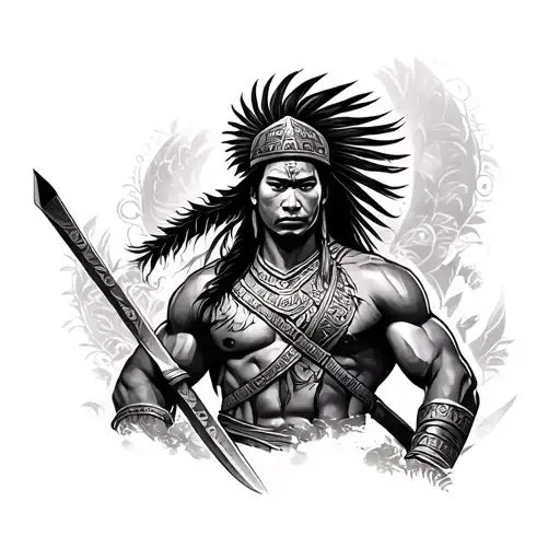 Filipino Warrior tattoo design idea