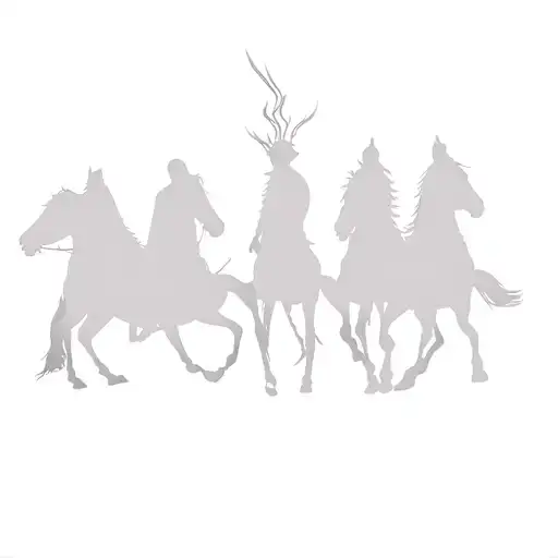 the 4 horsemen of the apocalypse tattoo design idea