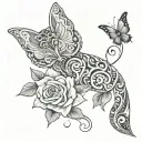 how lucky are we tattoo design idea