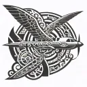Aviation  tattoo design idea