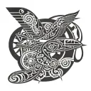 Aviation  tattoo design idea