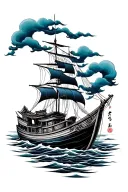 burn the boats  tattoo design idea