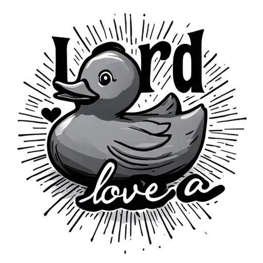 "Lord love a" Rubber duck. tattoo design idea