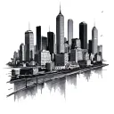 Atlanta Skyline tattoo design idea