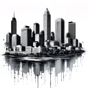 Atlanta Skyline tattoo design idea