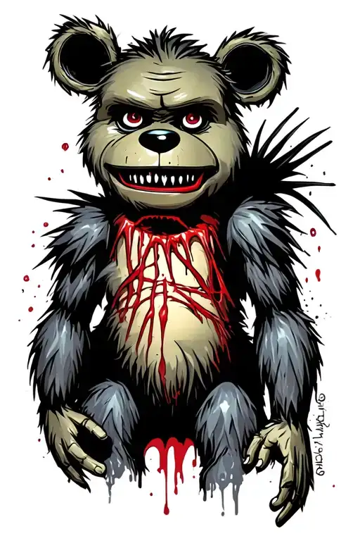 five nights at Freddy's  tattoo design idea