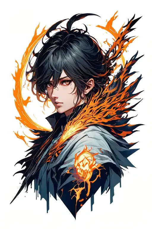 solo leveling anime tattoo design idea