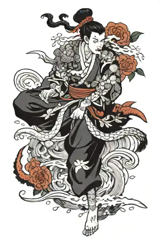 Born in a holy city, grew up with love, lived a dark teenage and grown into an invincible man tattoo design idea