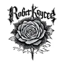 "Robert Kaycee" ambigram tattoo tattoo design idea